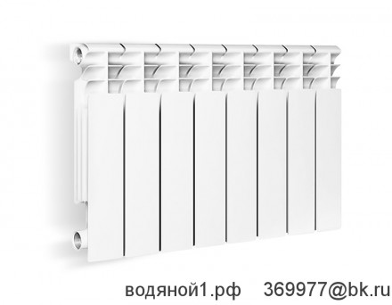 Радиатор алюминиевый ОАЗИС 350/80 10 секций