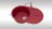 Мойка из искусственного камня ZETT lab модель 110 Q17 красный блеск матовая