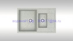 Мойка из искусственного камня ZETT lab модель 210 Q10 светло-серая матовая