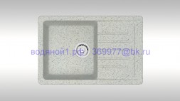 Мойка из искусственного камня ZETT lab модель 16 Q10 светло-серая матовая