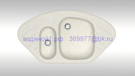 Мойка из искусственного камня ZETT lab модель 23 Q7 хлопок матовая