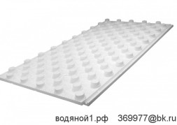 Плита ППС для теплого пола с фиксаторами 915x515 (толщина 30+20 мм, плотность 30 кг/м³)