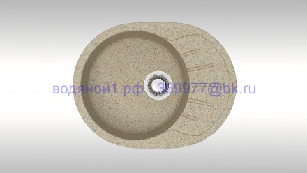 Мойка из искусственного камня ZETT lab модель 10 Q5 песочная матовая